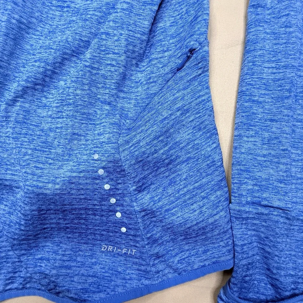 Nike Sweater Womens Small Blue Dri-Fit Running Quarter Zip